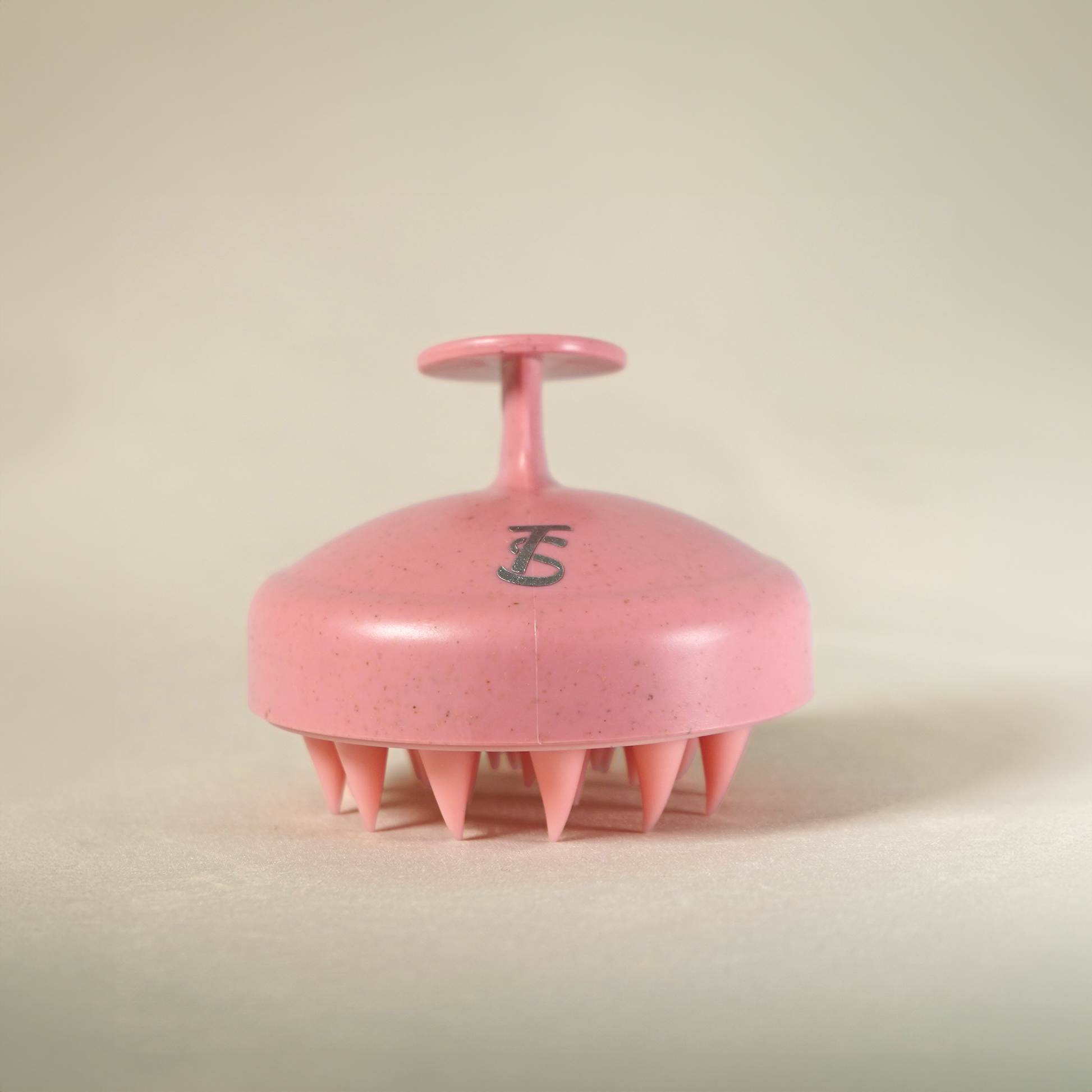 Pinke Massagebürste für Kopfhaut-Scrub, sanfte Reinigung, Durchblutung, Entspannung und gesunde Haarpflege